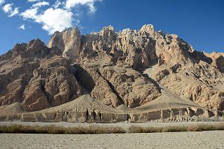 29 Eroded Hills Across From Kerqin Camp 3968m Late Afternoon In Shaksgam Valley On Trek To K2 North Face In China.jpg
